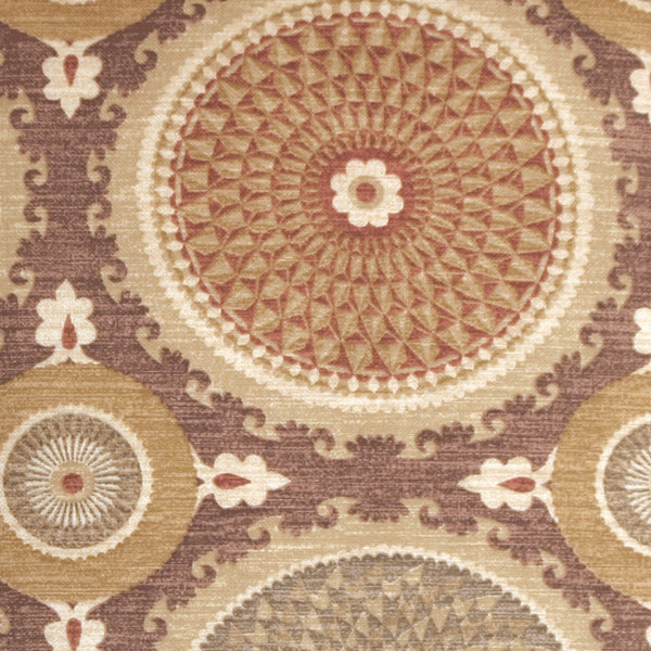 Bohemian Medallion Mulberry 20x20 Throw Pillow