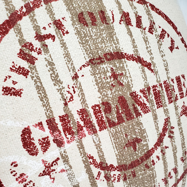 Quality Guarantee Red Print Throw Pillow 24x24