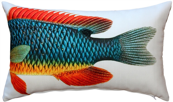 Guppy Fish Pillow 12x19