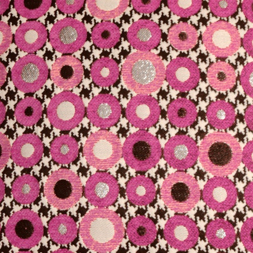 Houndstooth Spheres 12x20 Pink Throw Pillow