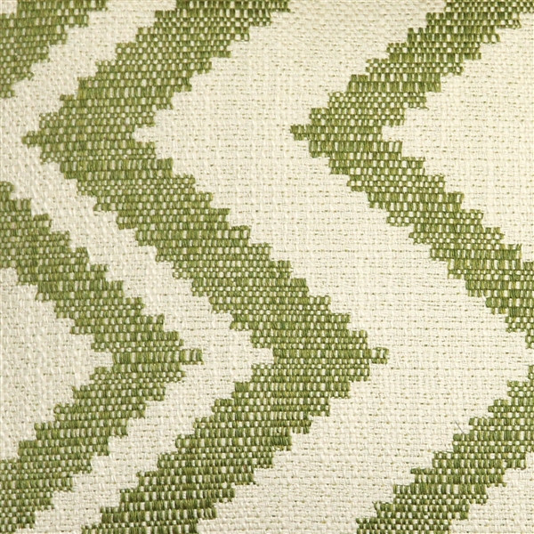 Lorenzo Zigzag Green 12x20 Throw Pillow