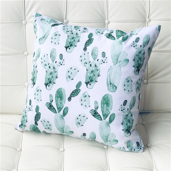 Karalina Cactus Garden Throw Pillow 20x20