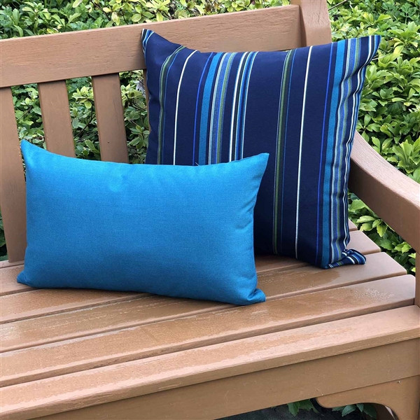 Sunbrella Stanton Lagoon 20x20 Outdoor Pillow from Pillow Decor