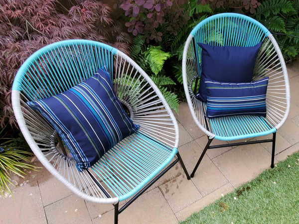 Sunbrella Stanton Lagoon 20x20 Outdoor Pillow