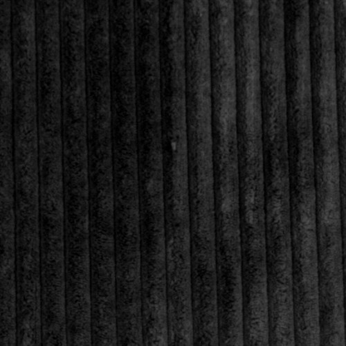 Wide Wale Corduroy 18x18 Black Throw Pillow