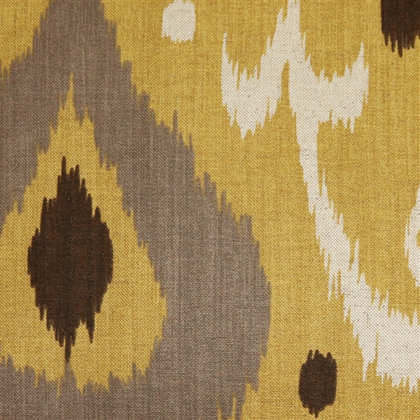 Indah Ikat Yellow 20x20 Throw Pillow