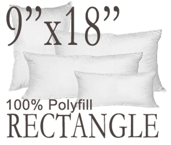 9x18 Rectangle Polyfill Throw Pillow Insert