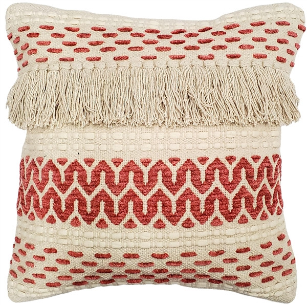 Ojai Red Bohemian Pillow 20x20