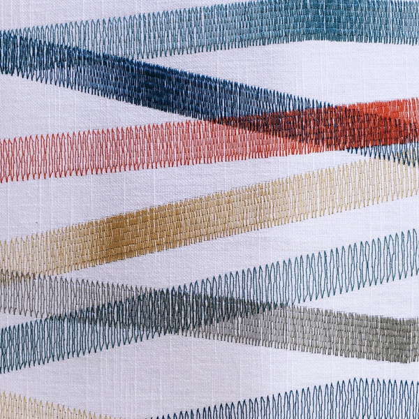 Wandering Lines Ocean Coast Throw Pillow 12x19