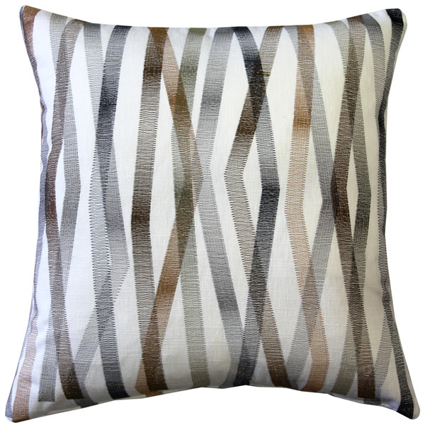 Wandering Lines Forest Grove 19 Inch Square Throw Pillow from Pillow Decor