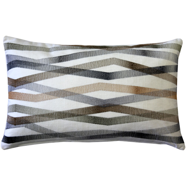 Wandering Lines Forest Grove 12x19 Inch Rectangular Throw Pillow from Pillow Decor