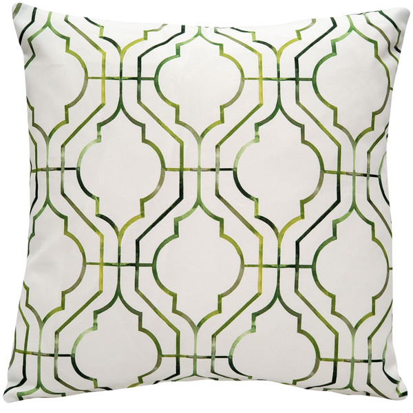 Biltmore Gate 20 Inch Square Green Throw Pillow - Pillow Decor