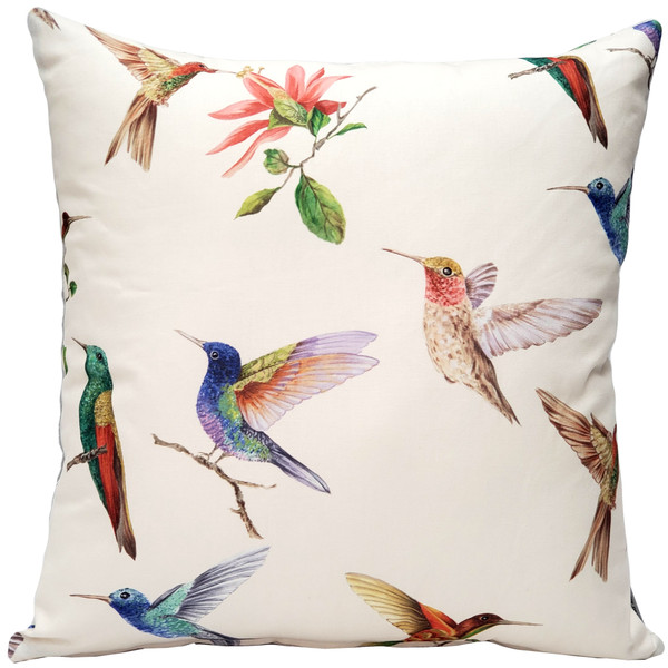 Monteverde Hummingbird Throw Pillow Front