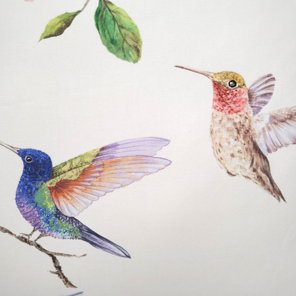 Monteverde Hummingbird Throw Pillow Closeup