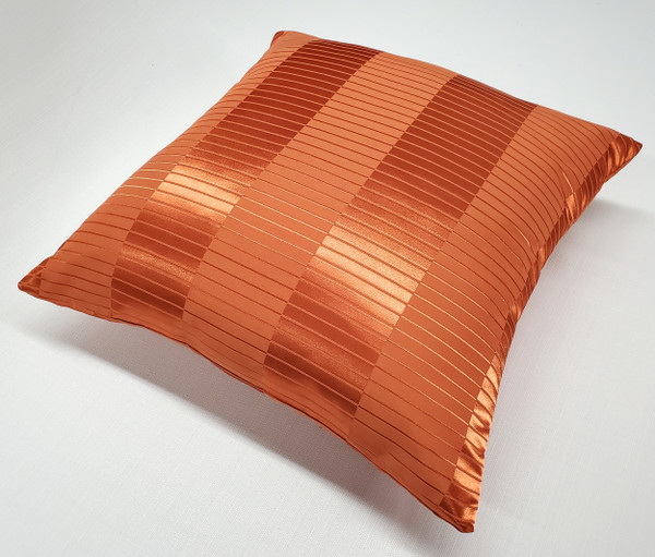 Pinctada Pearl Burnt Orange Throw Pillow 19x19