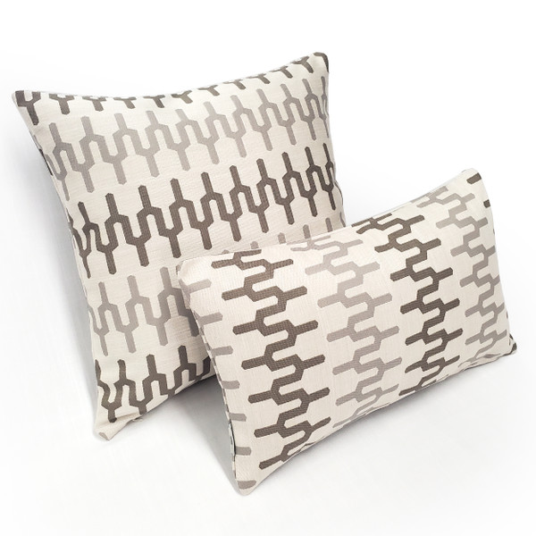 Wake Stone Edge Geometric Outdoor Pillow 19x19