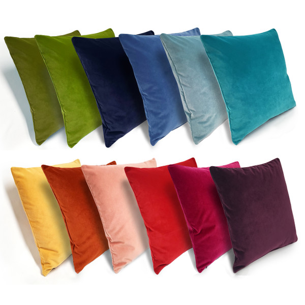 Palermo Velvet Outdoor Pillows 19 Inch Square
