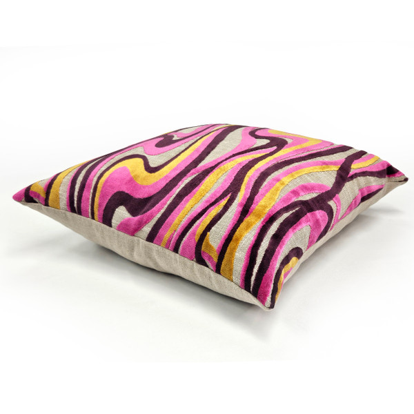 Calypso Sway Velvet Throw Pillow 20x20