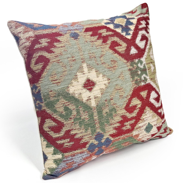 Poso Ikat Jacquard Throw Pillow 20x20