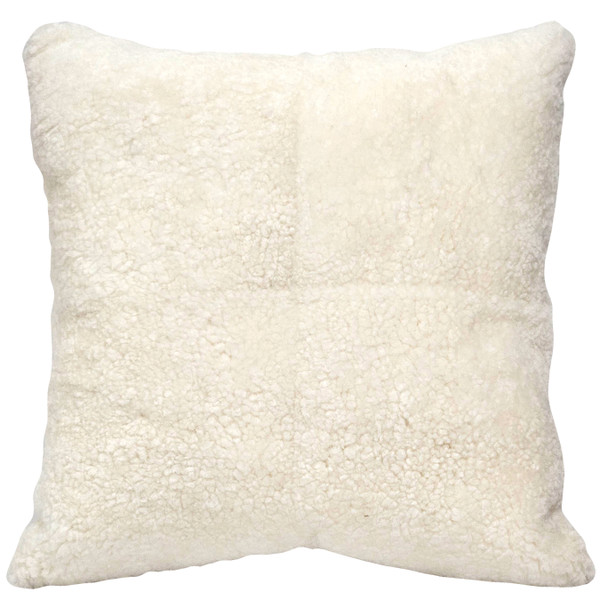 Genuine Shorn Sheepskin Throw Pillows 20x20