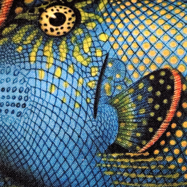 Blue Trigger Fish Pillow 12x19