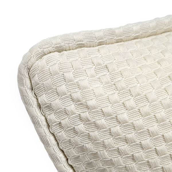Cream Waffle Knit Throw Pillow 17x17