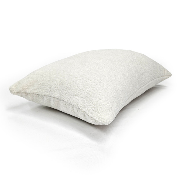 Orleans Alabaster Cream Boucle Throw Pillow 14x20