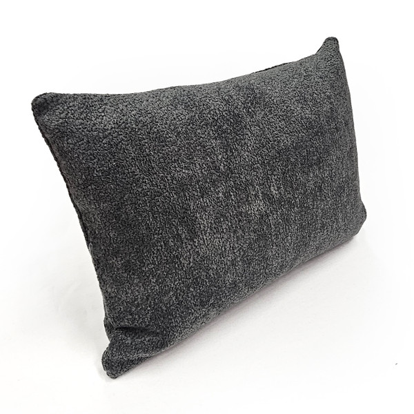 Orleans Carbon Gray Boucle Throw Pillow 14x20