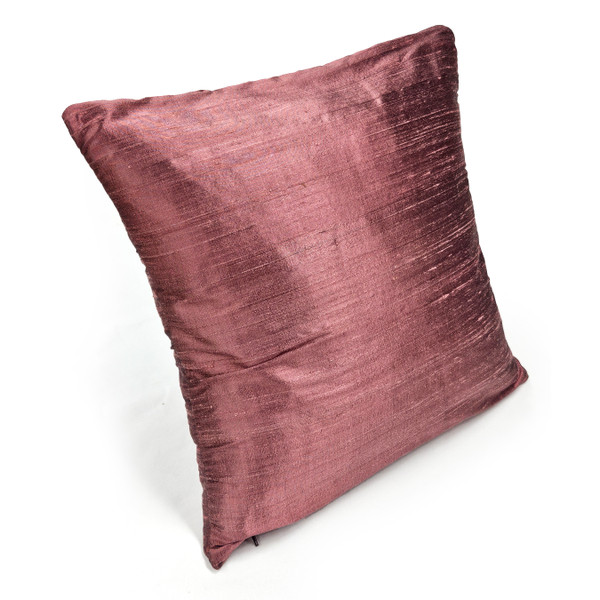 Sankara Dusty Rose Silk Throw Pillow 16x16