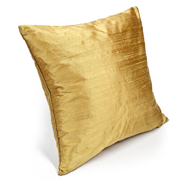 Sankara Goldenrod Silk Throw Pillow 16x16