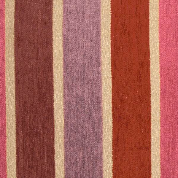 Savannah Stripes Pink Purple Chenille Throw Pillow 12x20