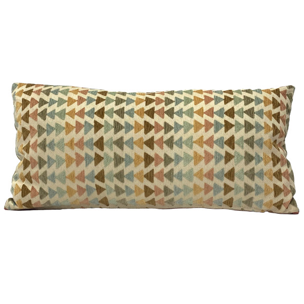 Geometric Arrowhead Desert Spring Throw Pillow 12x24