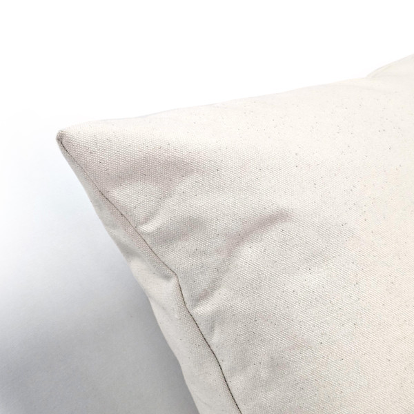 Natural Heavy Cotton Canvas Square Throw Pillow 16x24