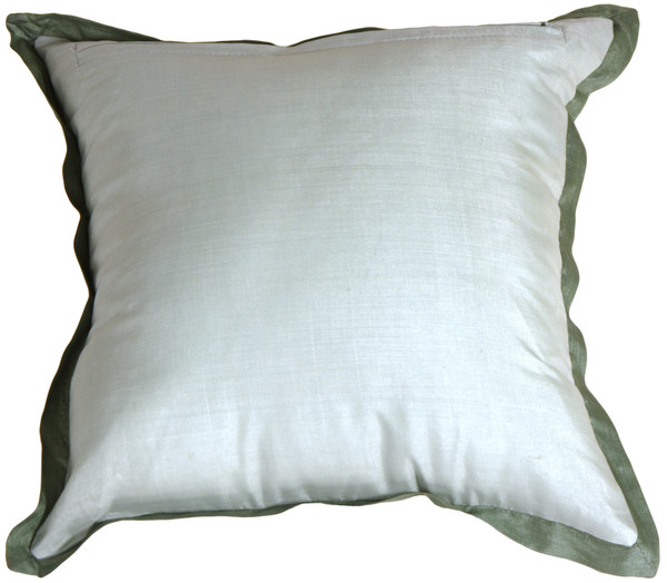 Floral Delight Green Pillow