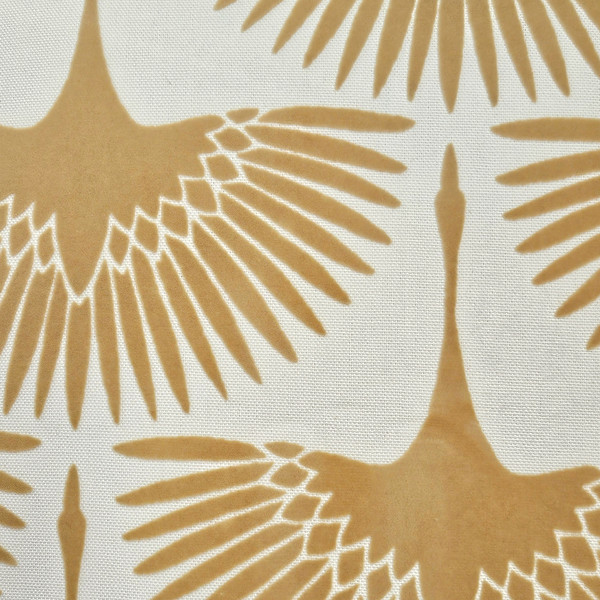 Winter Flock Dijon Yellow Throw Pillow 20x20