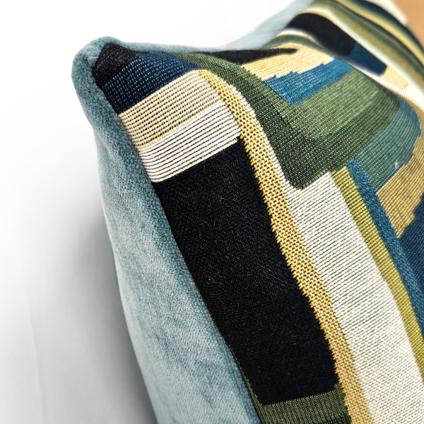 Mid Century Ravine Geometric Throw Pillow 22x22