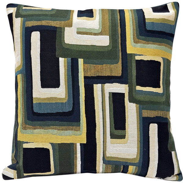 Mid Century Ravine Geometric Throw Pillow 22x22