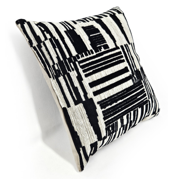 Spanish Steps Black Velvet Throw Pillow 16x16