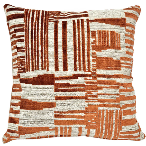 Spanish Steps Sienna Velvet Throw Pillow 16x16