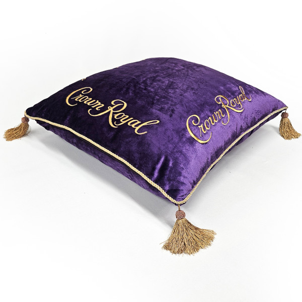 Crown Royal Classic Purple Velvet Throw Pillow 24x24