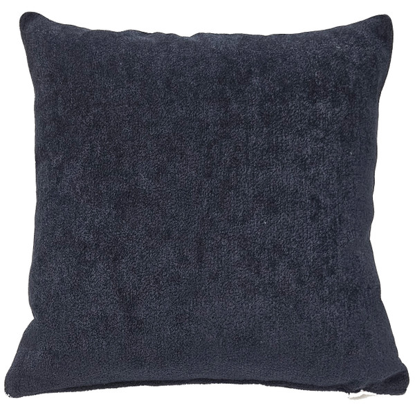 Maritime Stripe Blue Chenille Throw Pillow 25x25