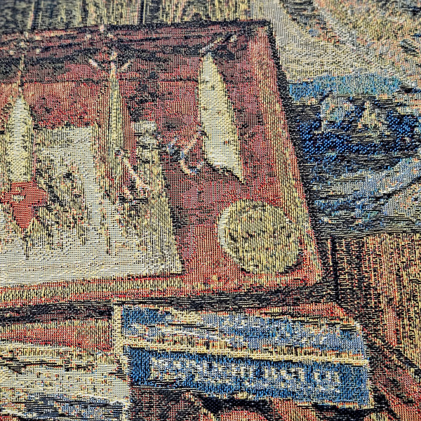 Vintage Angler Belgian Tapestry Throw Pillow 19x19