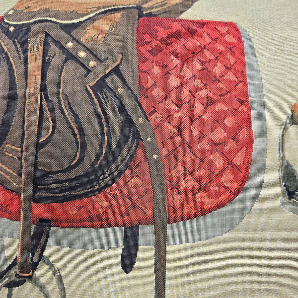 The Saddle Room Belgian Tapestry Throw Pillow 19x19