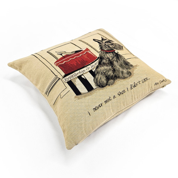 Knightsbridge Scottie Fashion Tapestry Throw Pillow 19x19