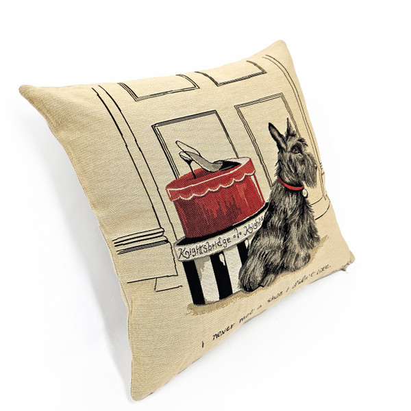 Knightsbridge Scottie Fashion Tapestry Throw Pillow 19x19