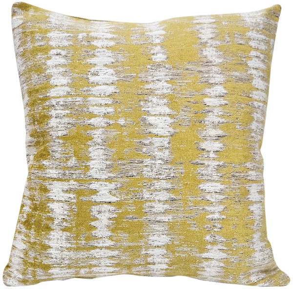 Citrine Rhythm Geometric Throw Pillow 20x20