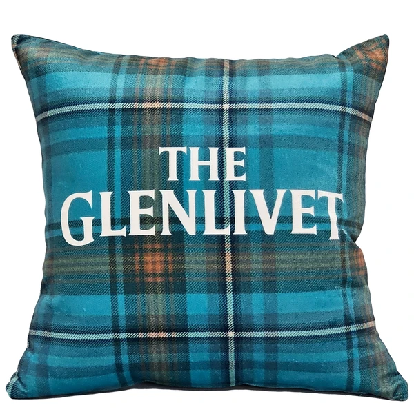 The Glenlivet Heritage Tartan Velvet Pillow 17x17