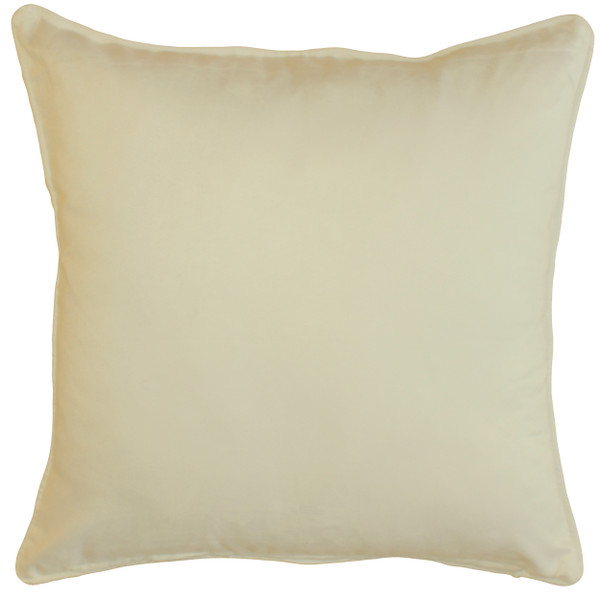 Piped Cotton Camel Velvet 17x17