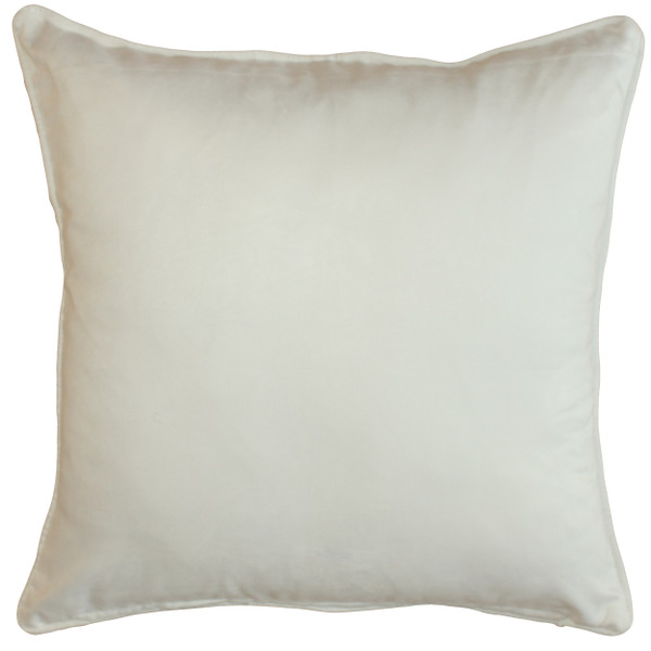 Piped Cotton Cream Velvet 17x17