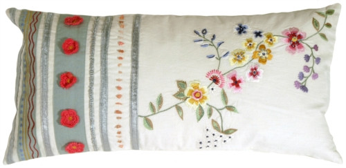 Lola's Garden Throw Pillow